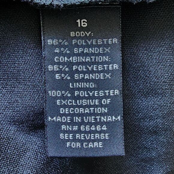 Dressbarn‎ Collection Leopard Print Dress Lined Embellished Size 16 Black Tan - Picture 5 of 12